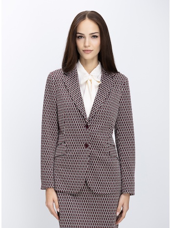 laura donini γυναικείο σακάκι εμπριμέ