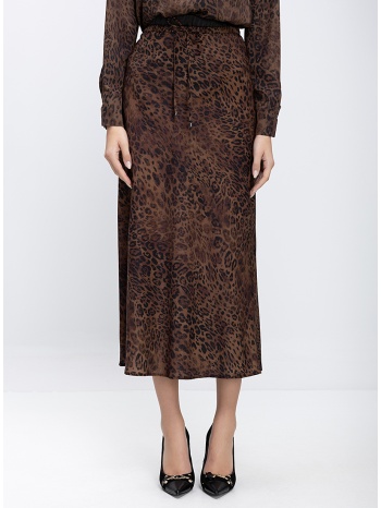 diana d γυναικεία midi φούστα με animal print