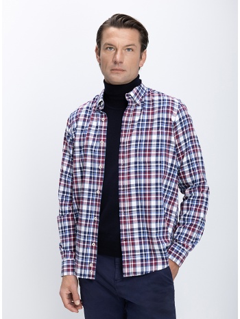 vardas ανδρικό πουκάμισο καρό με button down γιακά
