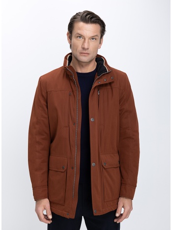 kaiser hoff ανδρικό μπουφάν με όρθιο γιακά και πατιλέτα με