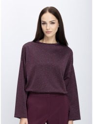 γυναικεία μπλούζα με ανάγλυφη υφή lurex