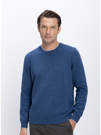 gran sasso ανδρικό πλεκτό πουλόβερ μάλλινο regular fit
