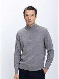 hd x vardas ανδρικό πλεκτό με όρθιο γιακά και φερμουάρ regular fit