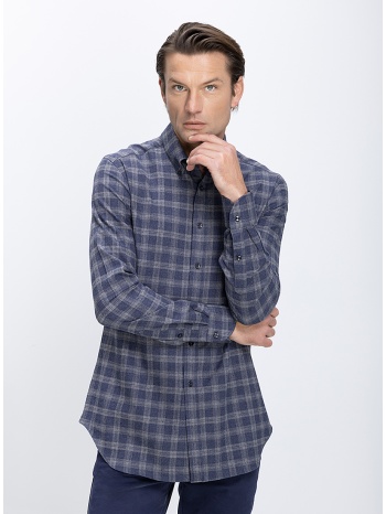 xacus ανδρικό καρό πουκάμισο βαμβακερό regular fit