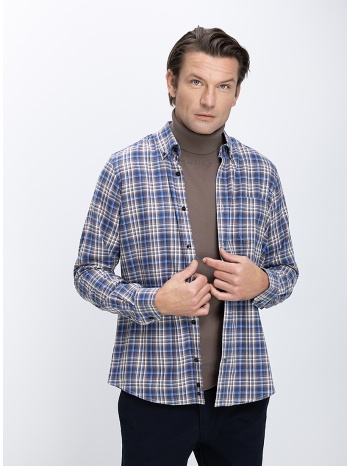 vardas ανδρικό καρό πουκάμισο βαμβακερό regular fit