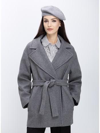 γυναικείο παλτό σταυρωτό με ζώνη
