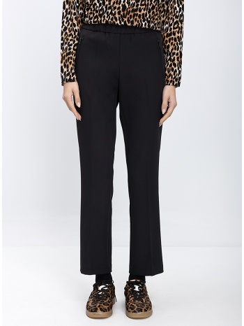 γυναικείο παντελόνι slim fit με ελαστική μέση και φερμουάρ