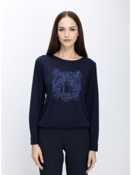 γυναικεία μπλούζα με strass μοτίβο