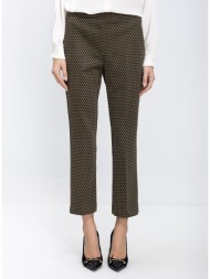 γυναικείο παντελόνι εμπριμέ cropped straight fit