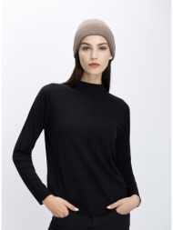 γυναικείο πλεκτό μάλλινο με λαιμόκοψη crew neck regular fit
