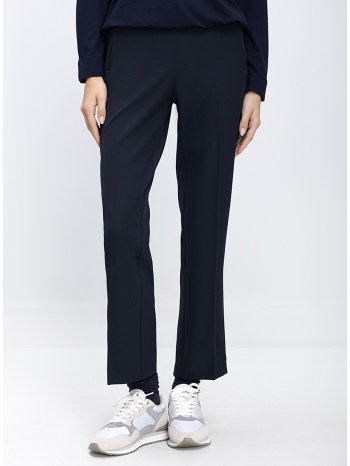 γυναικείο παντελόνι slim fit με ελαστική μέση και φερμουάρ