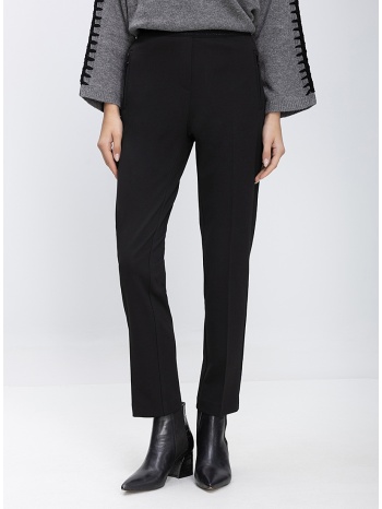 γυναικείο παντελόνι slim fit με ελαστική μέση και φερμουάρ