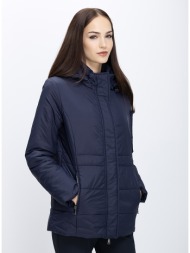 γυναικείο καπιτονέ μπουφάν με κουκούλα