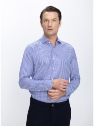 xacus ανδρικό πουκάμισο με μικροσχέδιο βαμβακερό regular fit