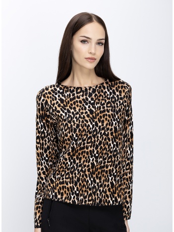 γυναικείο πλεκτό με animal print