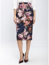 γυναικεία midi pencil φούστα με floral μοτίβο