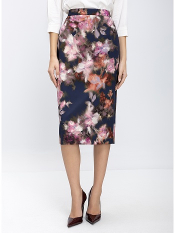 γυναικεία midi pencil φούστα με floral μοτίβο