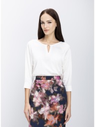 γυναικεία μπλούζα με μεταλλική λεπτομέρεια σε χρυσό