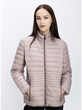 γυναικείο καπιτονέ μπουφάν με όρθιο γιακά
