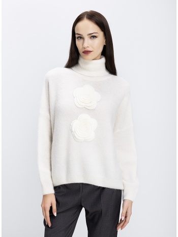 pho firenze γυναικείο πλεκτό ζιβάγκο με διακοσμητικά