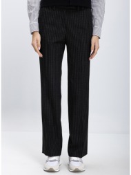 γυναικείο παντελόνι straight fit με διακριτικό ριγέ σχέδιο