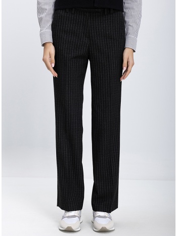 γυναικείο παντελόνι straight fit με διακριτικό ριγέ σχέδιο
