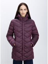 virginia blu γυναικείο καπιτονέ μπουφάν με κουκούλα regular fit