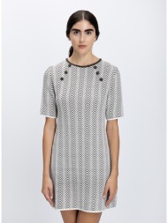 pho firenze γυναικείο mini φόρεμα με γεωμετρικό μοτίβο