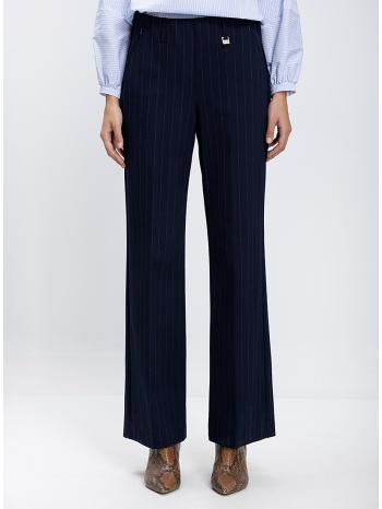 γυναικείο παντελόνι με ριγέ σχέδιο straight fit