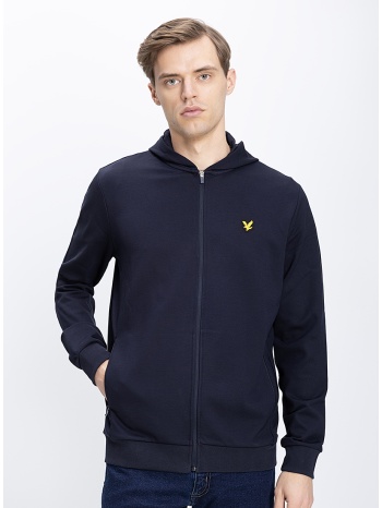 lyle & scott ανδρική ζακέτα με κουκούλα regular fit