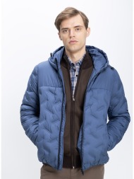 ανδρικό μπουφάν καπιτονέ με κουκούλα