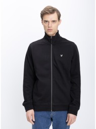 lyle & scott ανδρική ζακέτα με φερμουάρ και όρθιο γιακά regular fit