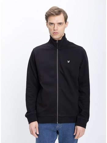 lyle & scott ανδρική ζακέτα με φερμουάρ και όρθιο γιακά