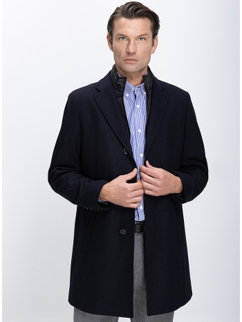 ανδρικό παλτό με εσωτερική καπιτονέ επένδυση