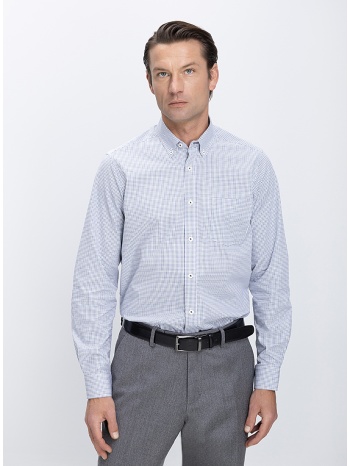 vardas ανδρικό πουκάμισο βαμβακερό με καρό σχέδιο modern fit