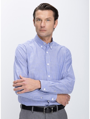 vardas ανδρικό πουκάμισο βαμβακερό με ριγέ σχέδιο modern fit