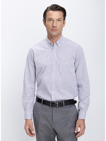 vardas ανδρικό πουκάμισο βαμβακερό με καρό σχέδιο modern fit