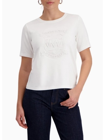 monari γυναικείο t-shirt με ανάγλυφο logo