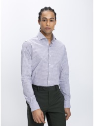 vardas ανδρικό πουκάμισο slim fit με διακριτικό μικροσχέδιο