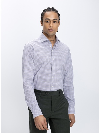 vardas ανδρικό πουκάμισο slim fit με διακριτικό μικροσχέδιο