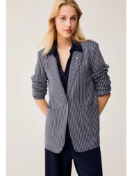 penny black γυναικείο σακάκι jersey pinstripe straight fit