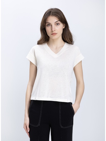 luna llena γυναικεία μπλούζα v neck regular fit