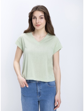 luna llena γυναικεία μπλούζα v neck regular fit