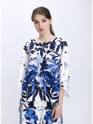 diana d γυναικεία μπλούζα με φλοράλ σχέδιο relaxed fit