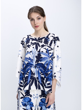 diana d γυναικεία μπλούζα με φλοράλ σχέδιο relaxed fit