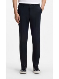 boss ανδρικό παντελόνι slim fit από cotton blend twill με zipped side pocket