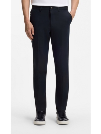 boss ανδρικό παντελόνι slim fit από cotton blend twill με