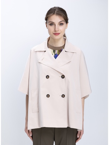 cinzia rocca γυναικείο τζάκετ κοντομάνικο διπλόκουμπο