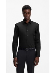 hugo ανδρικό βαμβακερό πουκάμισο slim fit kenno με kent γιακά