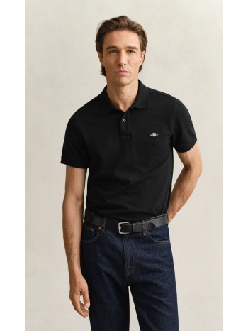 gant ανδρικό polo regular fit από βαμβάκι με κεντημένο logo